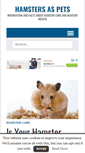 Mobile Screenshot of hamstersaspets.co.uk