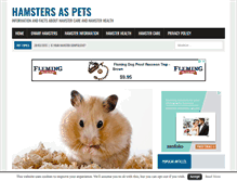 Tablet Screenshot of hamstersaspets.co.uk